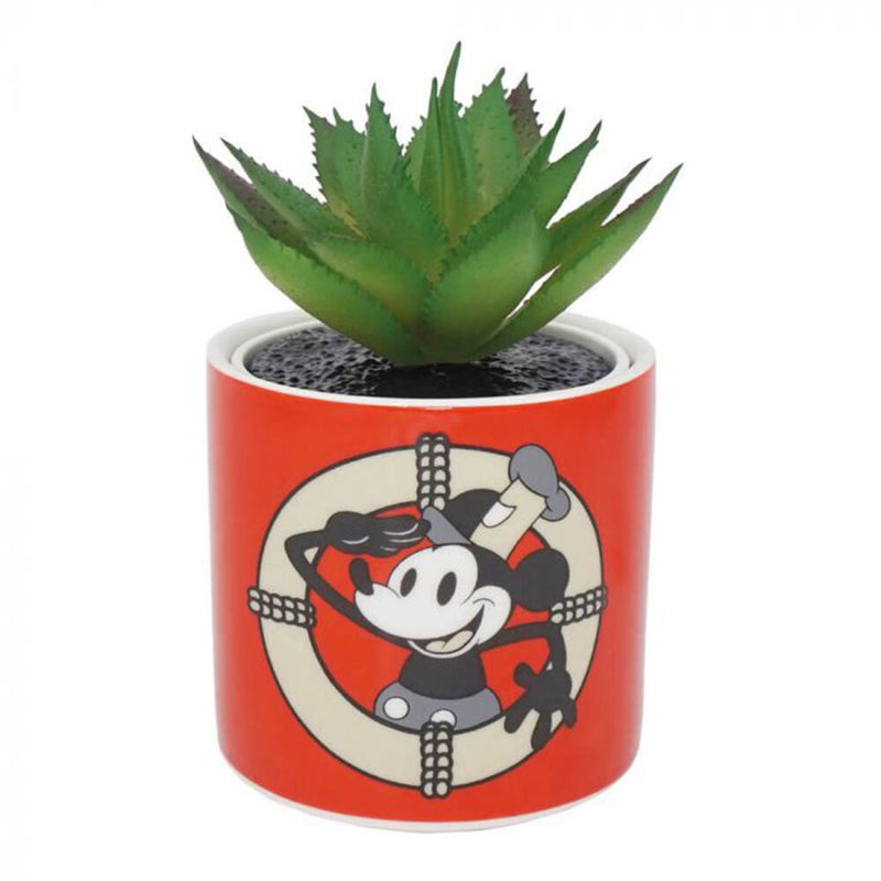  Disney-Übertopf mit künstlicher Pflanze