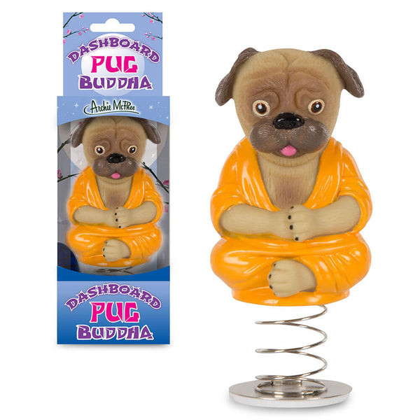 Archie McPhee Dashboard Pug Buddha