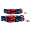 Doog Stella Dog Collar (Navy with White Spots)