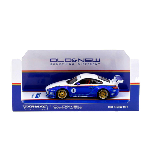 Tarmac Old & New 997 1/43 Scale Model (Blue & White)