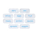 Youcopia Re-Stickable Fridge Labels (Pack of 10)