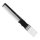 Dateline Professional Black Celcon Metal Teasing Comb