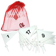 Patrick PVC Numbered 1-20 Marker Flag Set (White)