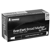 EverZart Broad Marker 20pcs (Black)