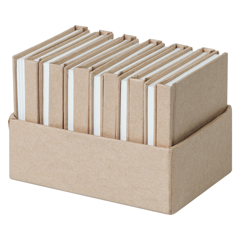 Kraft Mini Notebooks 12pcs (7.5x7.5cm)