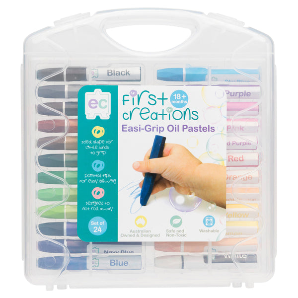 Hexagonal Oil Pastels in Case (Pack of 24)