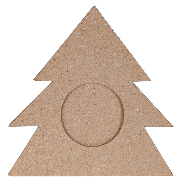 Paper Mache Tree Photo Frame 13cm 5pk