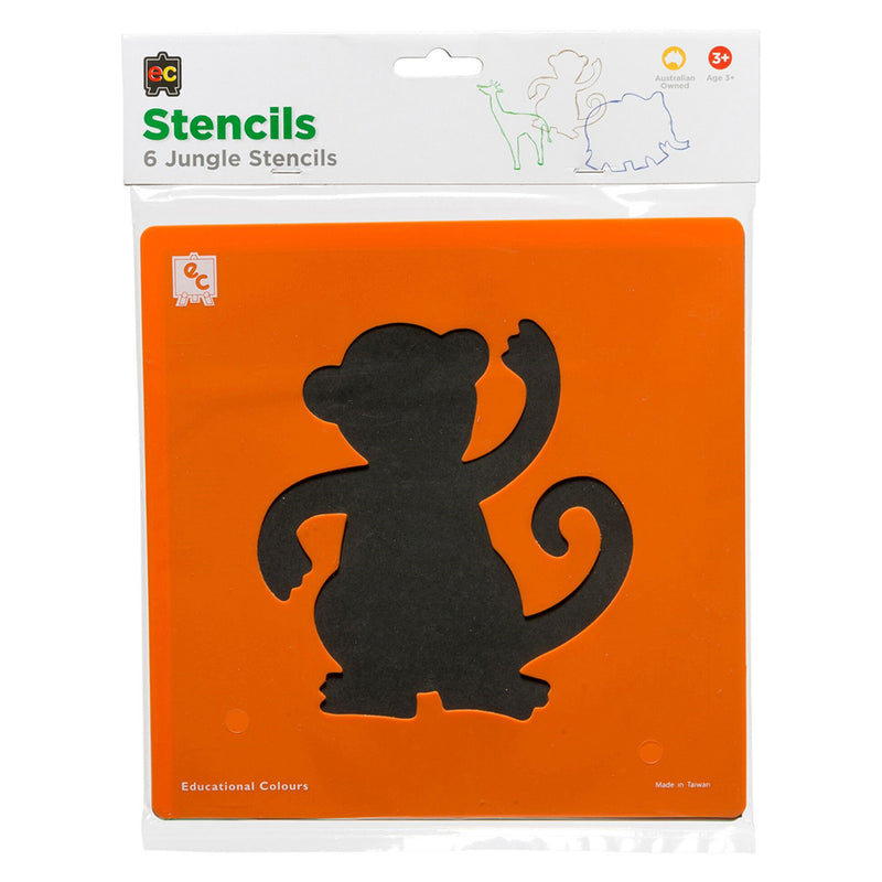 Jungle Animal Stencil Set (Pack of 6)