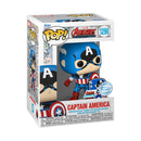 Captain America 60th Anniversary with Pin US Pop! Vinyl