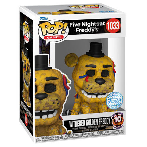 Five Nights at Freddy's Withered Golden Freddy US Pop! Vinyl