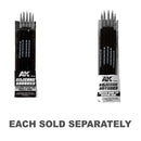 AK Interactive Medium Hard Tip Silicone Brushes (Set of 5)