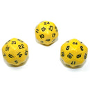 Chessex D30 Opaque Dice 33mm (Yellow/Black)