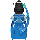 Dolphin Junior Silitex Mask, Snorkel & Fin Set (Blue)