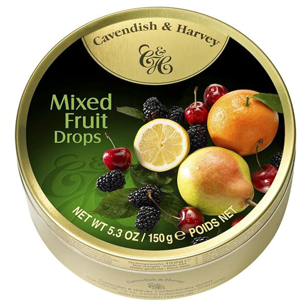 Cavendish & Harvey Mixed Fruit Drops (10pcs/Tin)