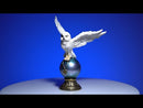 Snowy Owl Crystal Ball Figurine