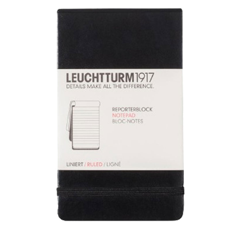 Reporter A6 Pocket Notepad mit Hardcover (schwarz)