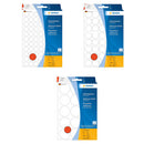 Herma Coloured Adhesive Dot Labels (Red)