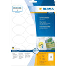 Herma Oval Removable Labels 25pc (White)