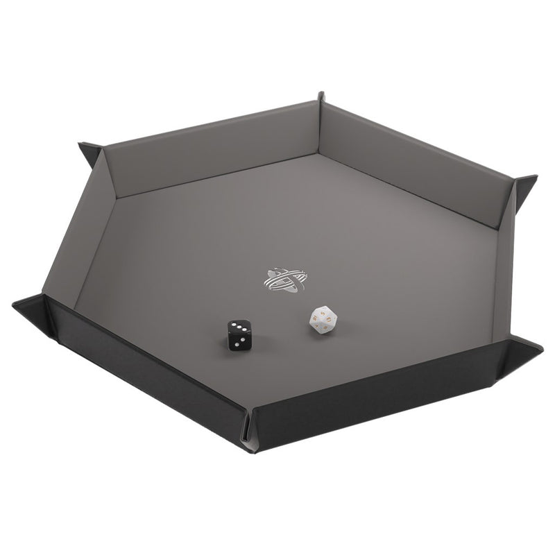 Gamegenic Magnetic Hexagonal Dice Tray (Black/Gray)
