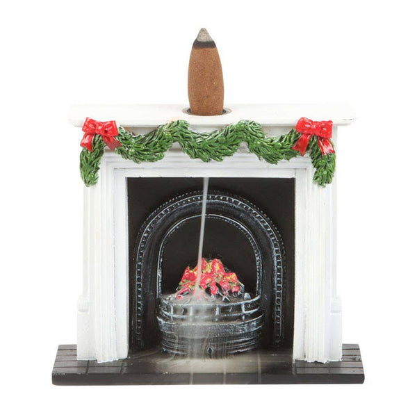Christmas Fireplace Backflow Resin Incense Burner