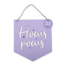 Purple Hocus Pocus Hanging MDF Sign