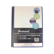 Protext A4 40 Pocket Fixed Insert Cover Display Book (Black)