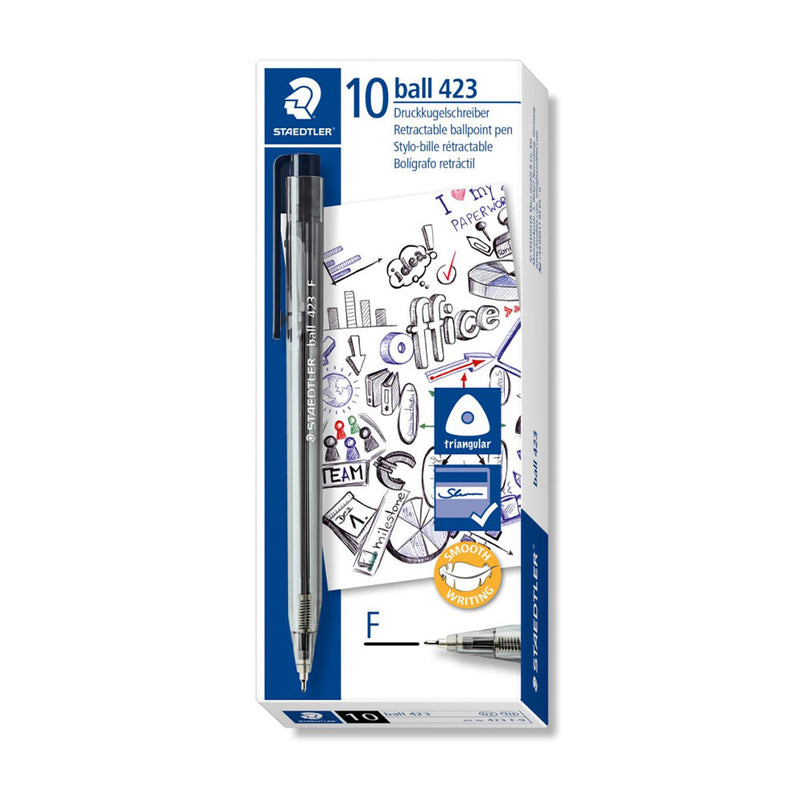 Staedtler 423 Fine Ballpoint Pen (boîte de 10)