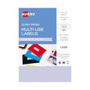  Avery Rechteckiges Laseretikett 160 Stück (64 x 24 mm)