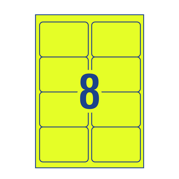 Avery High Visibility Fluoro Address and Shipping Label