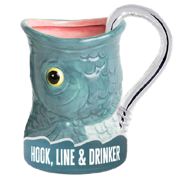 Boxer Gifts Hook Line & Drinker Fish Mug 18oz