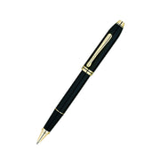 Stylo laqué noir plaqué or 23 carats Townsend