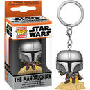 The Mandalorian with Blaster Pocket Pop! Keychain