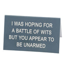 Say What Schreibtischschild groß