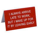 Say What Schreibtischschild groß