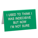 Say What Schreibtischschild groß