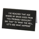 Say What Schreibtischschild groß