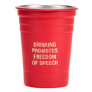 Sagen Sie, was Metallbecher