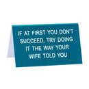 Say What Schreibtischschild groß