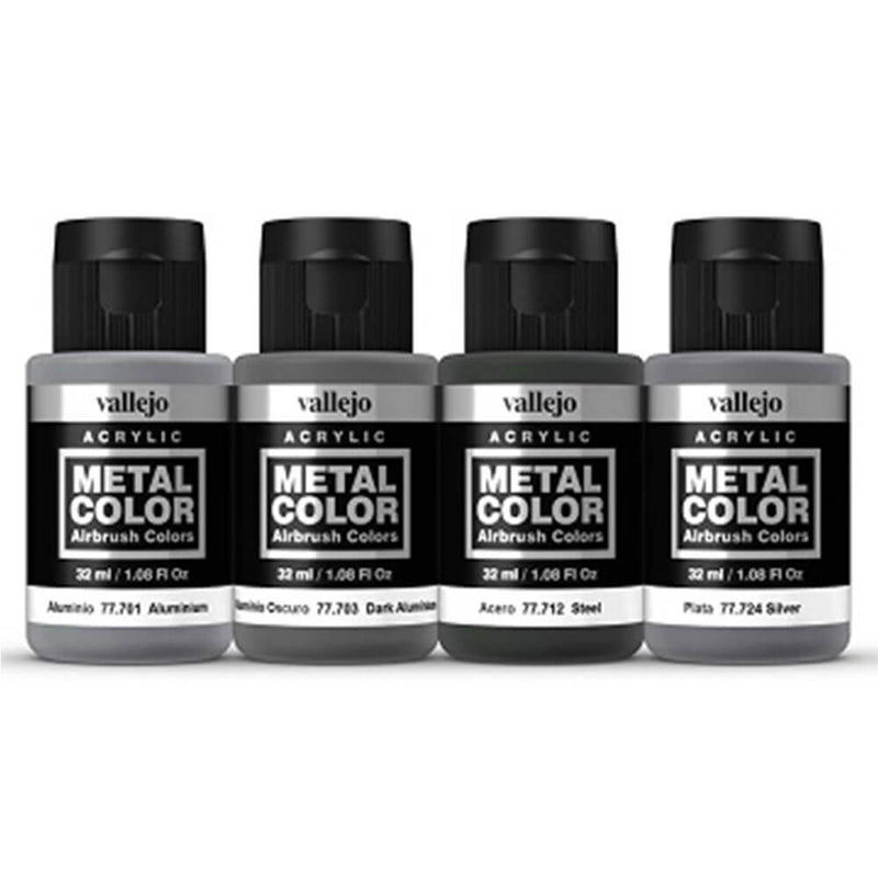Vallejo Metal Color 4-teiliges Acrylfarben-Set