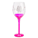 Geburtstag klares Weinglas