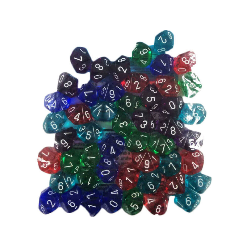 Chessex Big Bag mit durchsichtigen Würfeln