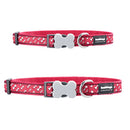 Dog Collar with Flying Bones (Red)