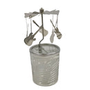  Kerzenkarussellartiger Halter mit rotierenden Klingen