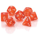 D7 Die Set Dice Translucent Poly (7 Würfel)