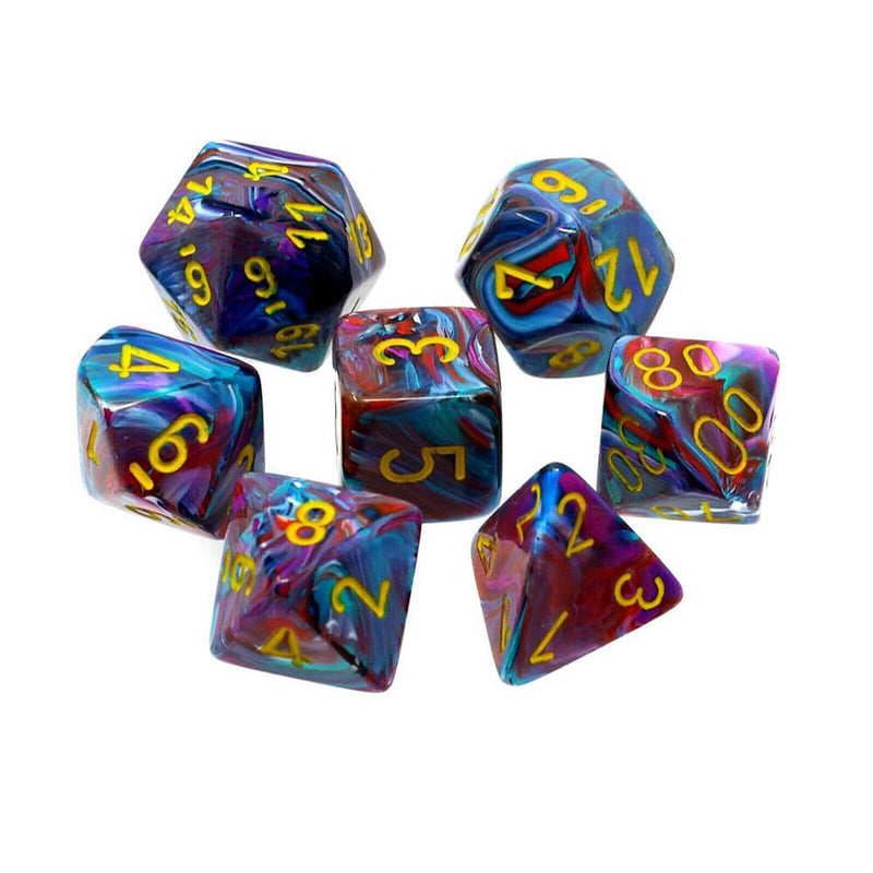 D7 Die Set Dice Polyédrique Festif (7 Dés)
