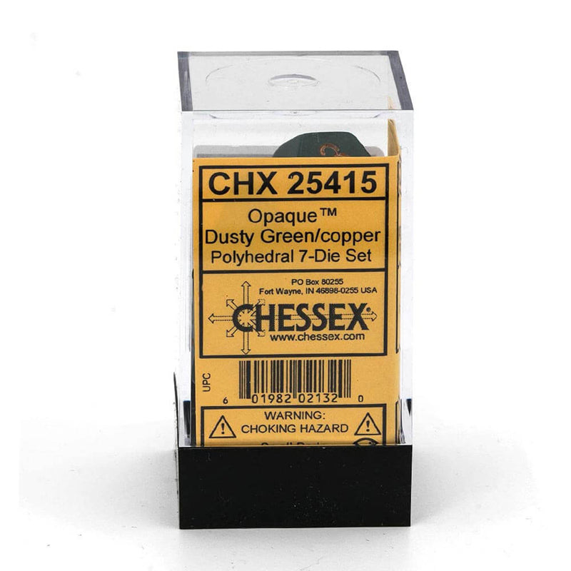 D7 Die Set Dice Opaque Polyh (7 Würfel)