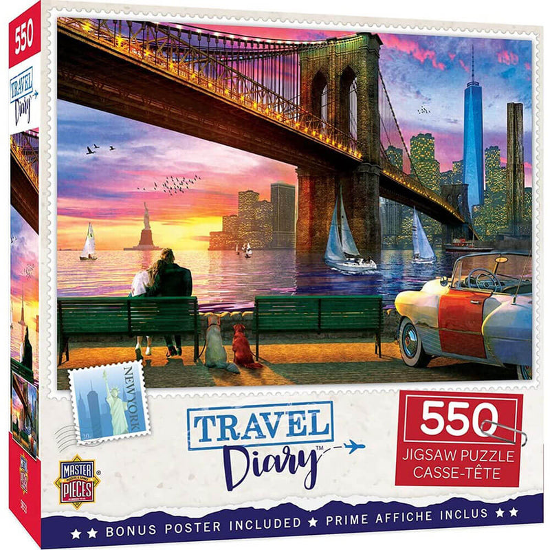 MasterPieces Reisetagebuch-Puzzle mit 550 Teilen