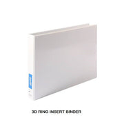 Bantex Landscape Insert Binder White 38mm A3