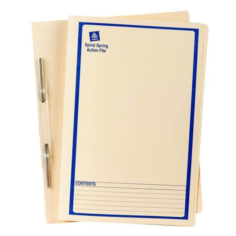 Avery Spring Spiral Buff Foolscap (paquet de 25)
