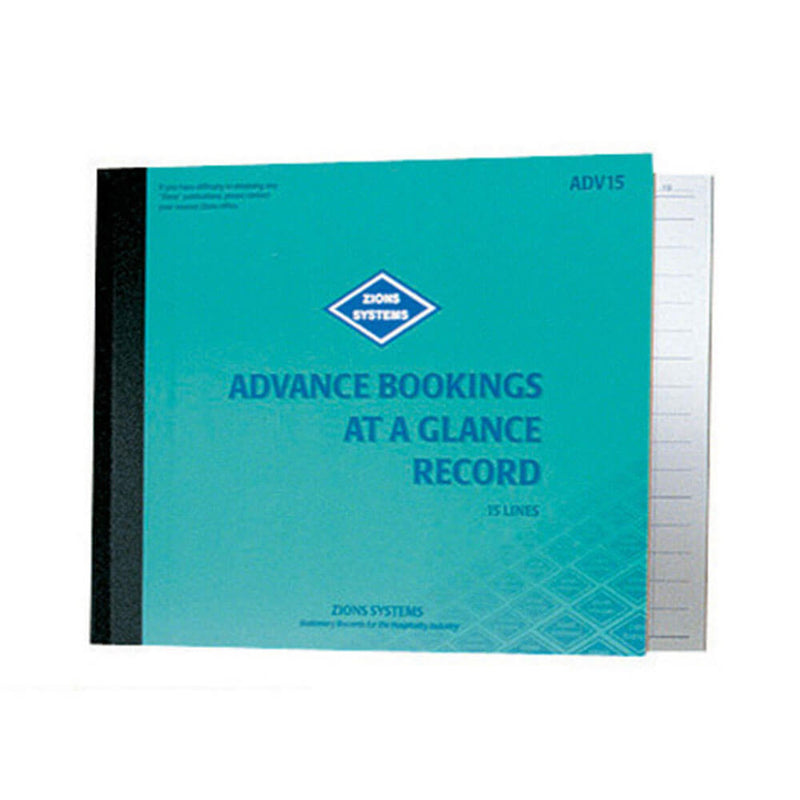 Les réservations à l'avance de Zions en un coup d'œil